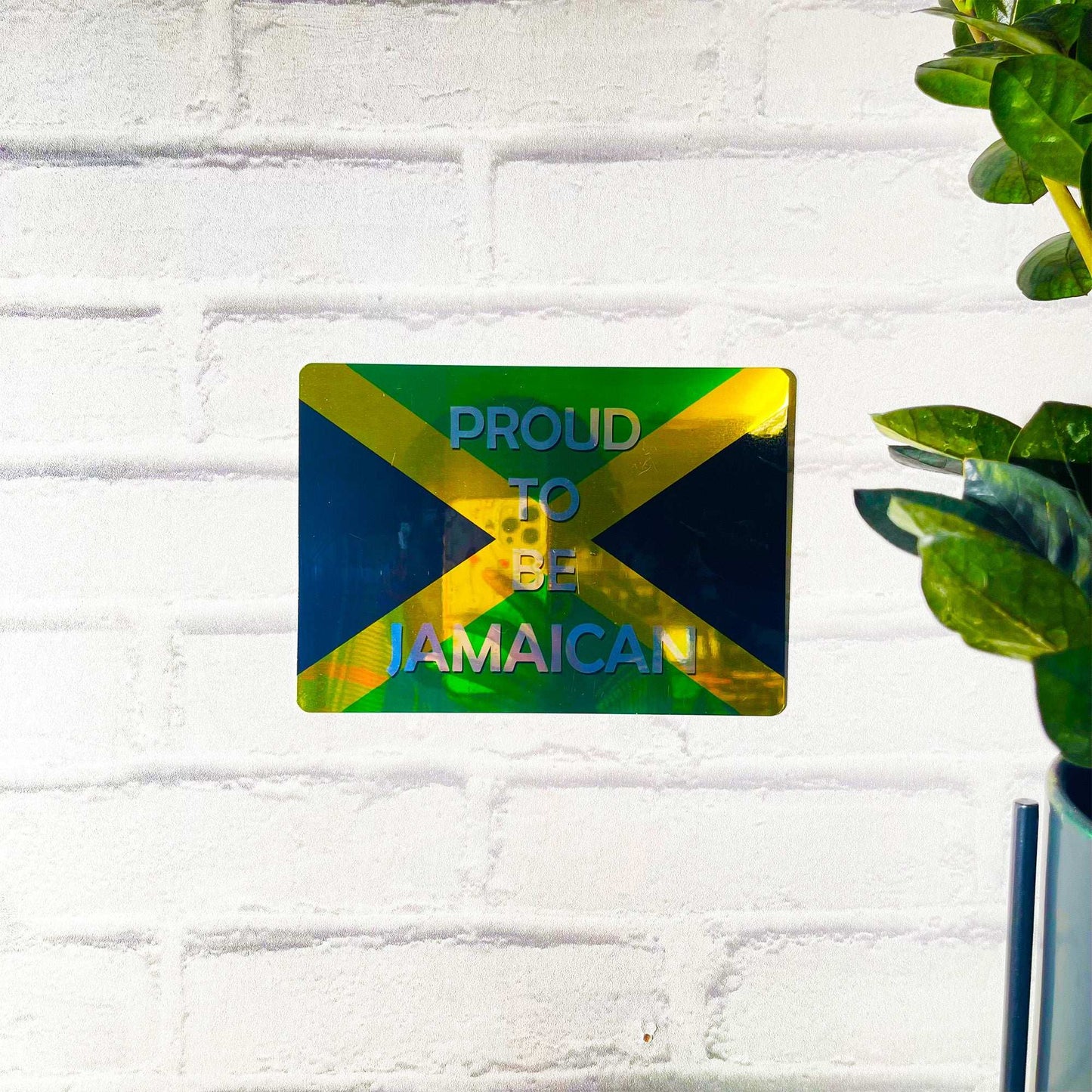 Proud to Be Jamaican Mirror Metal Sign - shopquality4u