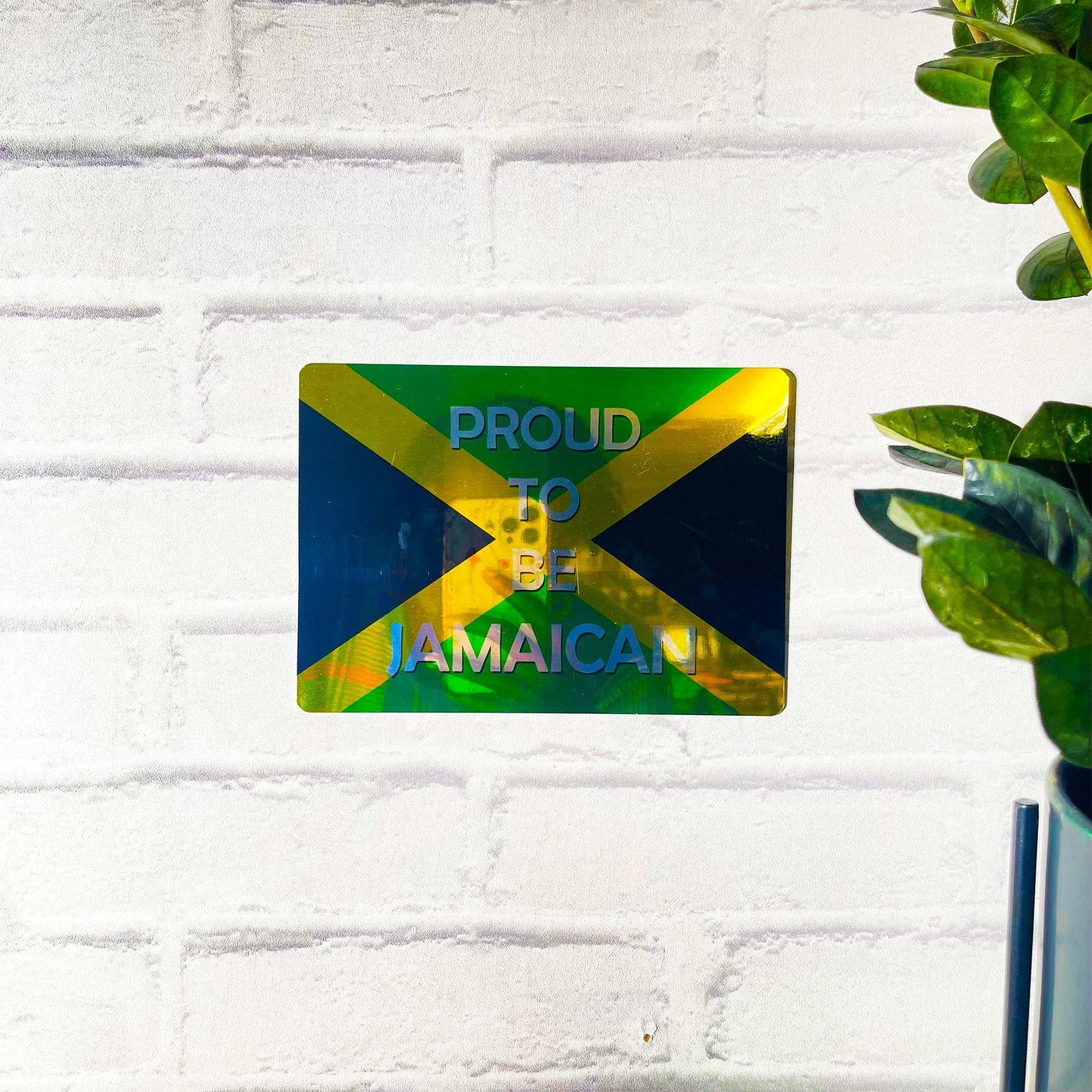 Proud to Be Jamaican Mirror Metal Sign - shopquality4u