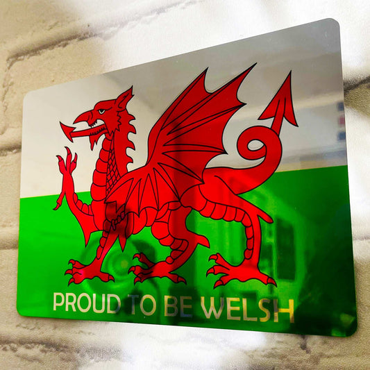 Proud to Be Welsh Mirror Metal Sign - shopquality4u