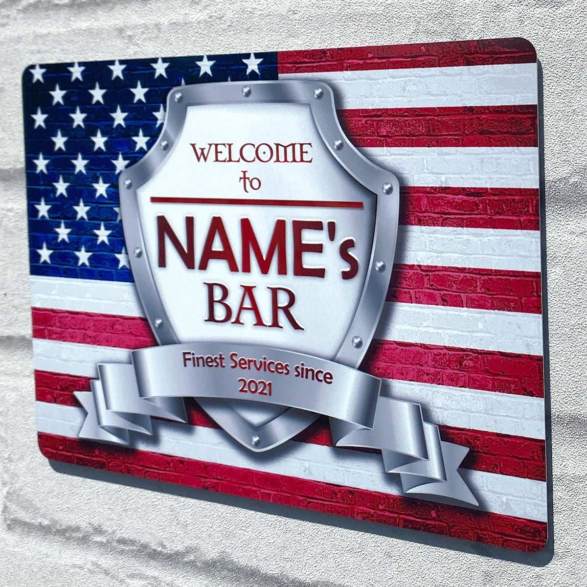 American Flag Metal Sign - shopquality4u