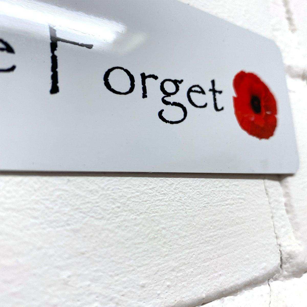 Lest We Forget Plaque - shopquality4u