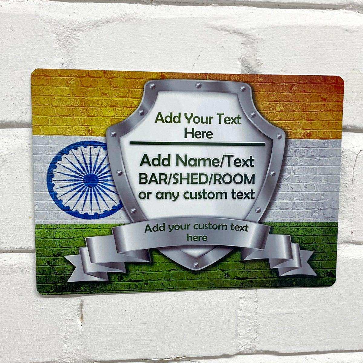 Indian Flag Metal Sign - shopquality4u