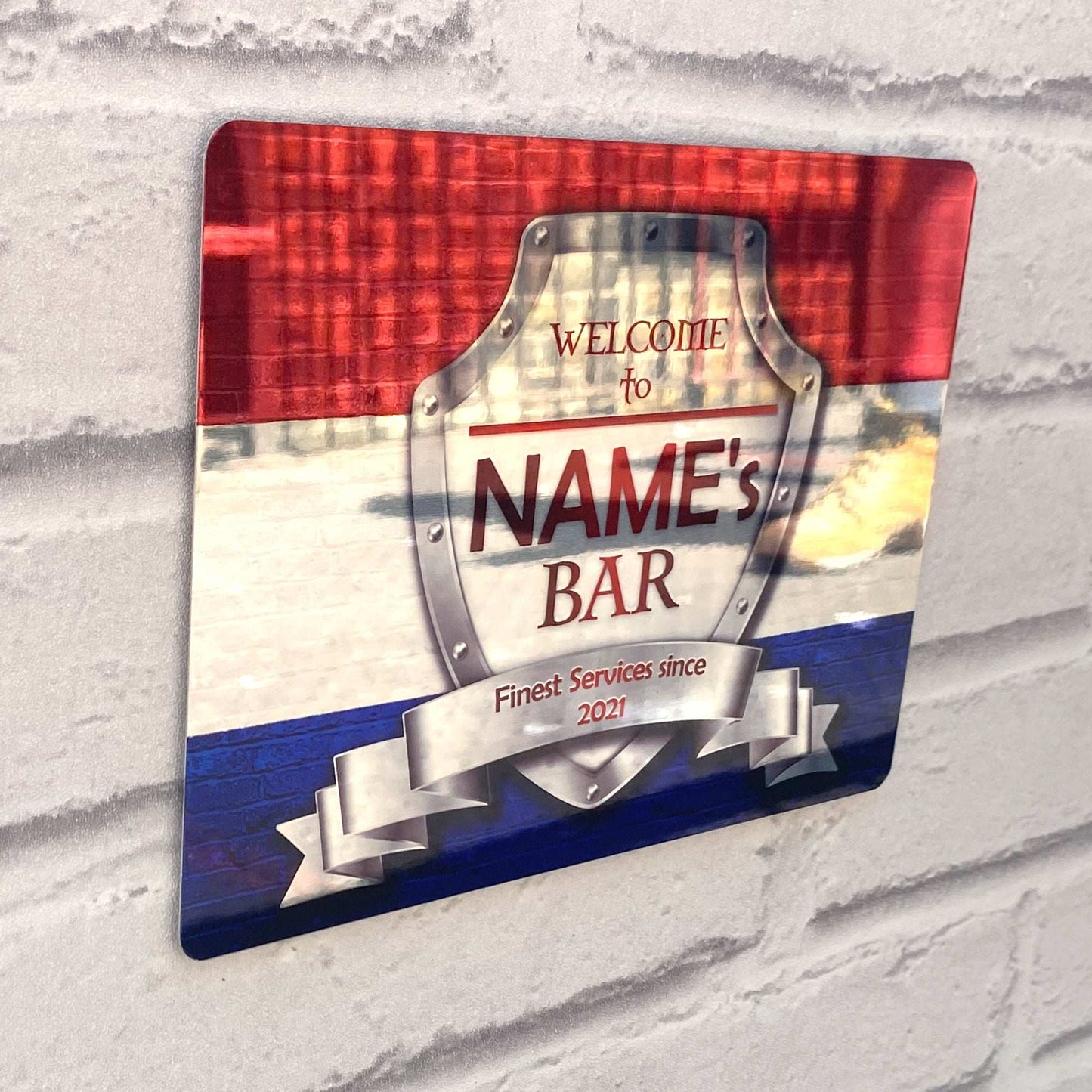 Dutch Flag Mirror Finish Sign - shopquality4u