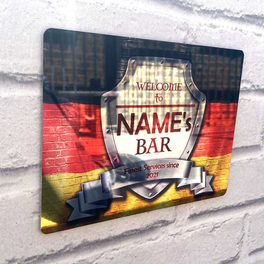 German Flag Mirror Finish Sign - shopquality4u