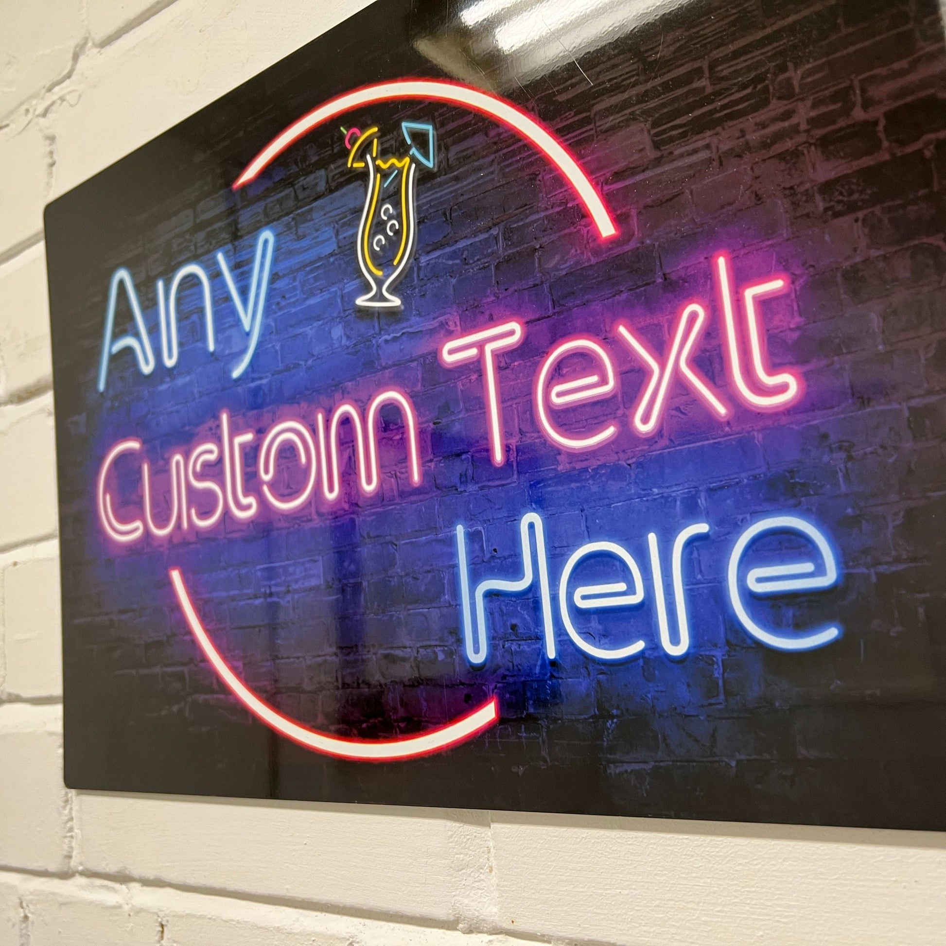 Neon Effect Metal Bar Sign - shopquality4u