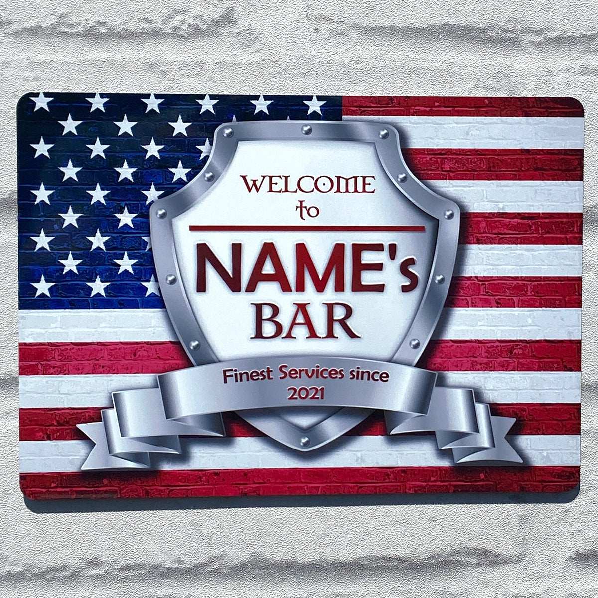 American Flag Metal Sign - shopquality4u