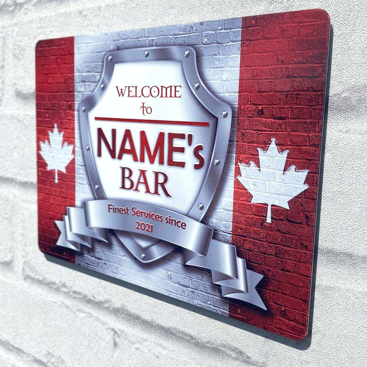 Canadian Flag Metal Sign - shopquality4u