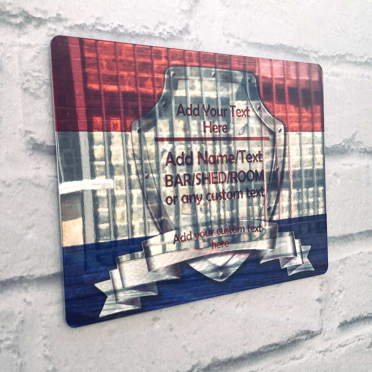 Dutch Flag Mirror Finish Sign - shopquality4u