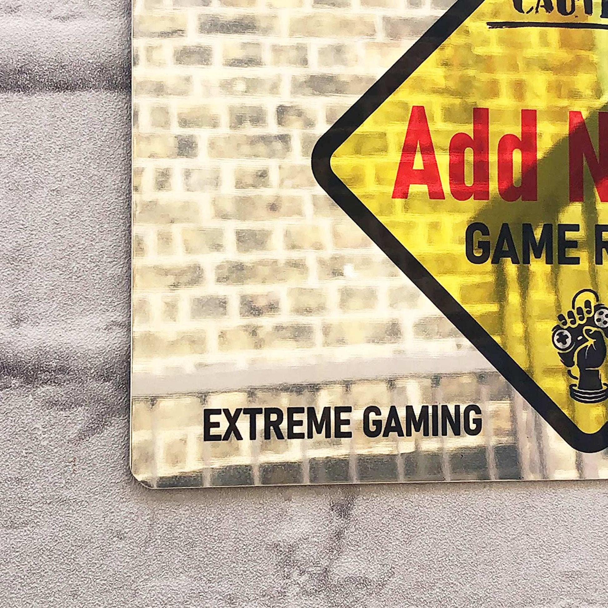 Personalised Metal Mirror Gamer Sign - Extreme Gaming - shopquality4u