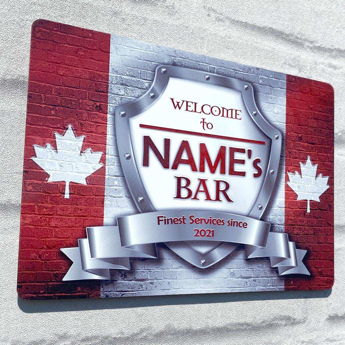Canadian Flag Metal Sign - shopquality4u